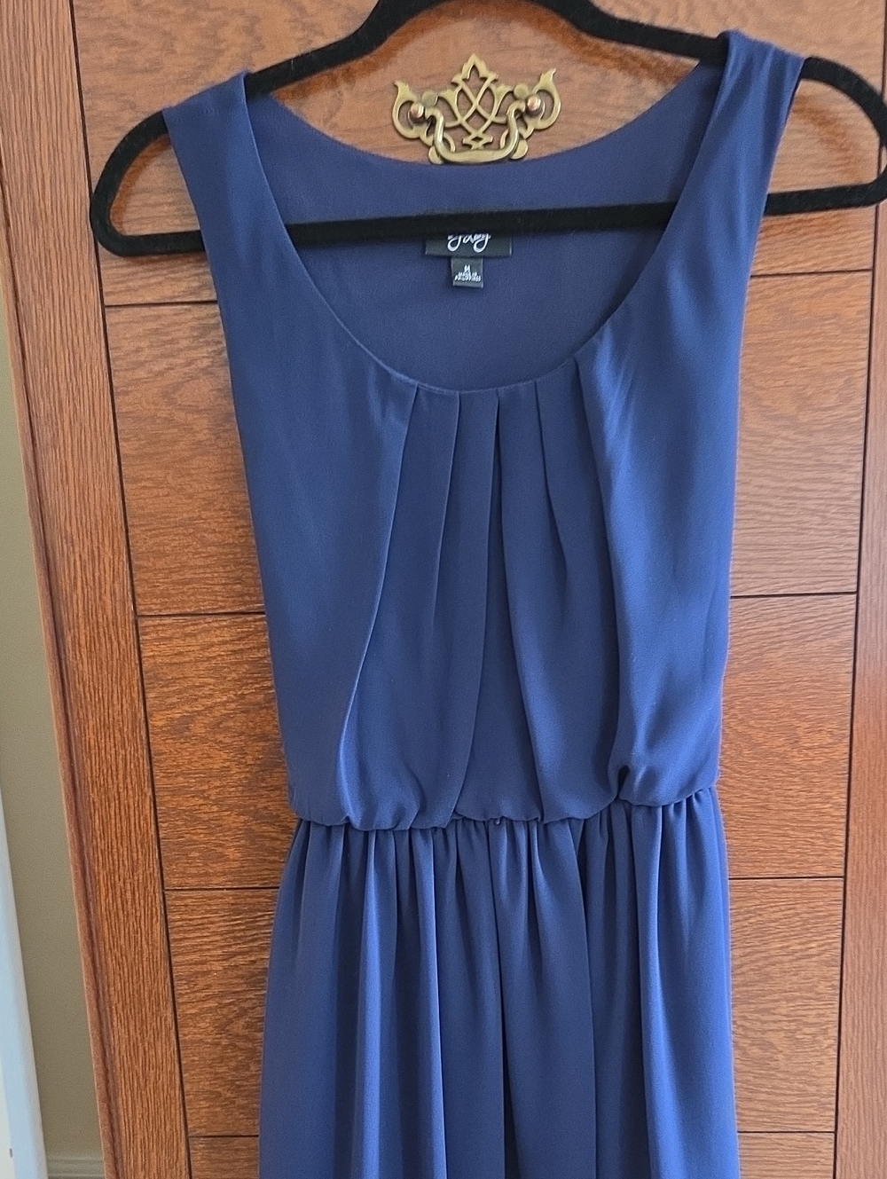 Navy Blue Dress With Belt By BY&BY